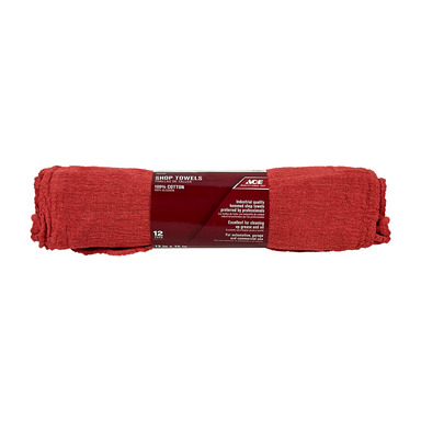 SHOP TOWELS CTN RED 12PK