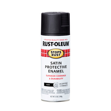 Spraypaint Satn Blk 12oz