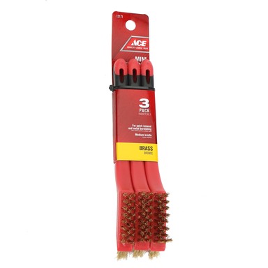 WIRE BRUSH MINI BRASS3PK