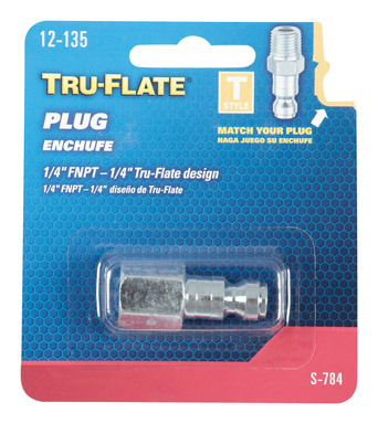 Air Plug "t" 1/4"fnpt