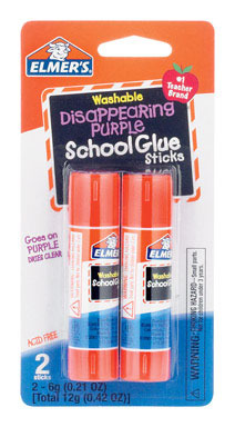 SCHOOL GLUE STICK 2 PK