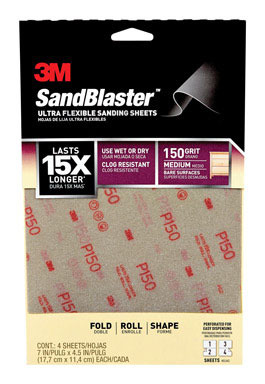 SANDPAPER 9X11 150G 4PK