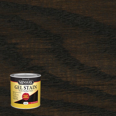 GEL STAIN BLACK 1/2PT