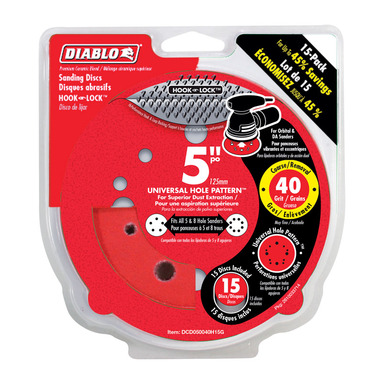 HOOK&LOCK DISC 5"40G 15P