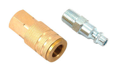 PLUG+CPL 1/4"M 1/4"F I/M