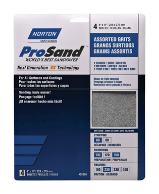 Sandpaper Asst 4pk