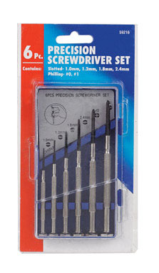 Prec Screwdrivr Set 6pc