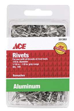 Rivet Al1/8x1/8 Ace100pk