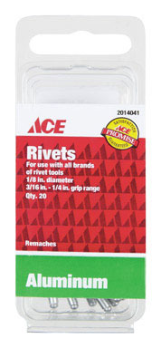 Rivet Al1/8x1/4 Ace 20pk