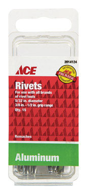 Rivet Al5/32x1/2ace 15pk