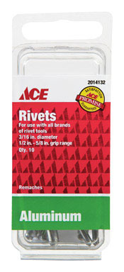 Rivet Al3/16x5/8ace 10pk