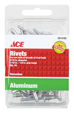 Rivet Al3/16x1/8ace 50pk