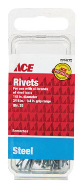 Rivet St1/8x1/4 Ace 20pk