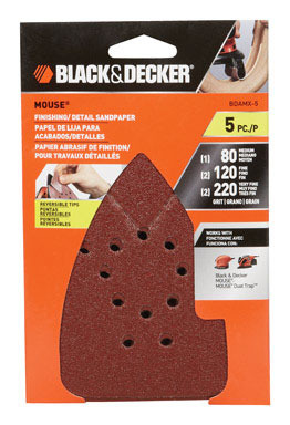 MOUSE SANDPAPER ASSTD5SH