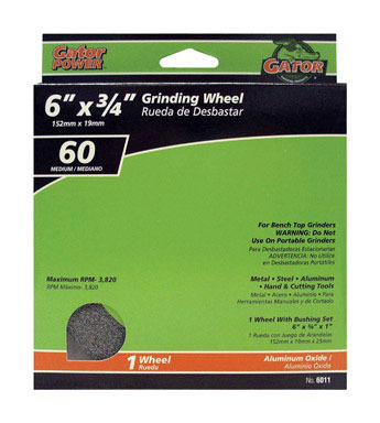 Wheel Grind 6x3/4x1"m Al