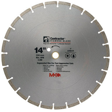 DIAMOND BLADE 14"W/D SEG