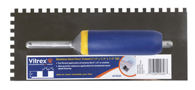 Square Notch Trowel 1/4"