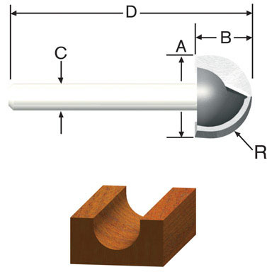 ROUTER BIT 3/8" COREBOX