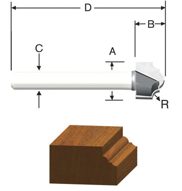 ROUTER BIT 1/2 CLASSICAL