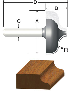 ROUTER BIT 1 1/32 OGEE