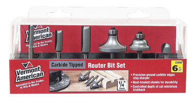 ROUTER BIT 6PC SET VA