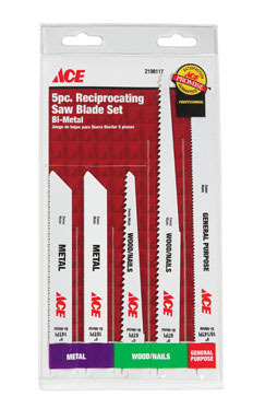 Recip Blade 5 Pc Set Ace