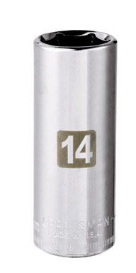CM SCKT 1/4DR 14MM 6PTDP