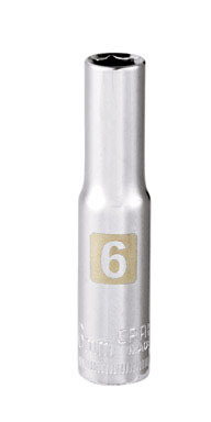 CM SOCKT 1/4DR 6MM 6PTDP