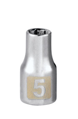 CM SOCKET 1/4 DR 5MM 6PT