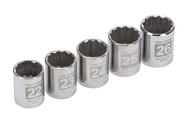 Cm Sckt Set 5pc 1/2dr Mm