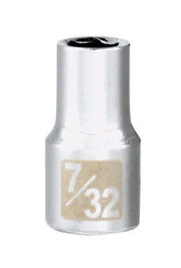 CM SOCKET 1/4DR 7/32 6PT