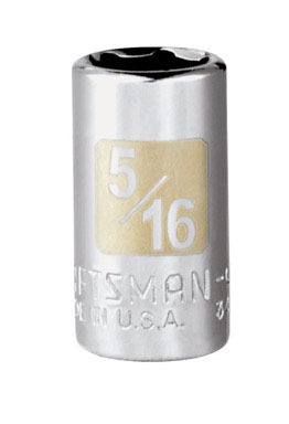Cm Socket 1/4dr 5/16 6pt