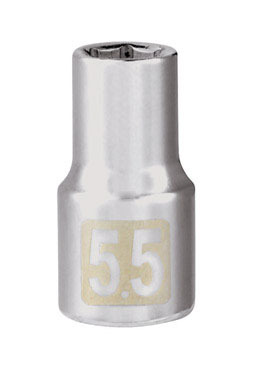CM SCKET 1/4DR 5.5MM 6PT