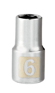 CM SOCKET 1/4 DR 6MM 6PT