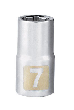 CM SOCKET 1/4 DR 7MM 6PT