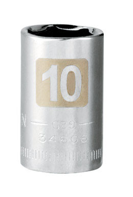 CM SOCKET 1/4DR 10MM 6PT