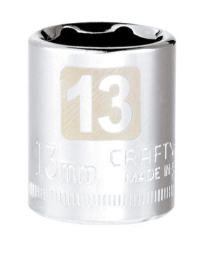 CM SOCKET 1/4DR 13MM 6PT