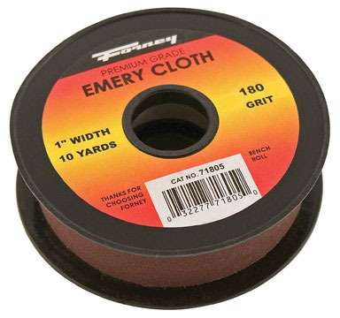 EMERYCLOTH1"X10YD 180GRT