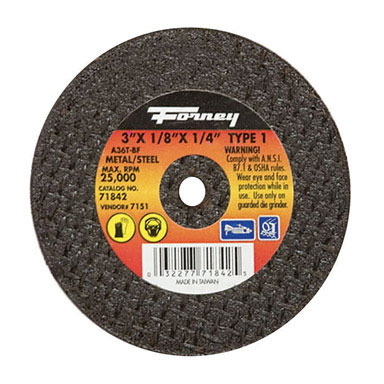 CUT-OFF WHEEL 3X1/8X1/4