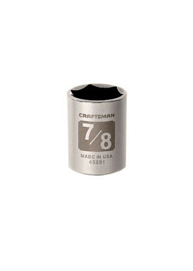 CM SCKT 1/2DR 7/8" 6PT