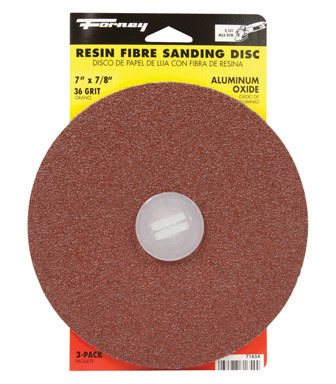 SAND DISC 7" 36 GRIT 3PK