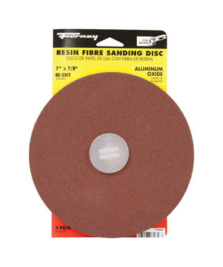 SAND DISC 7" 80 GRIT 3PK