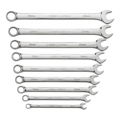 Cm Comb Wrenches Met 9pc