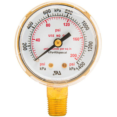 OXY LOW PRESS GAUGE 2"