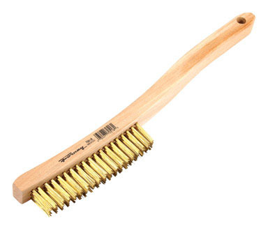 CURVED HNDL BRASS BRUSH