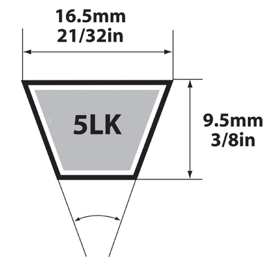 V BELT 5/8"X52"