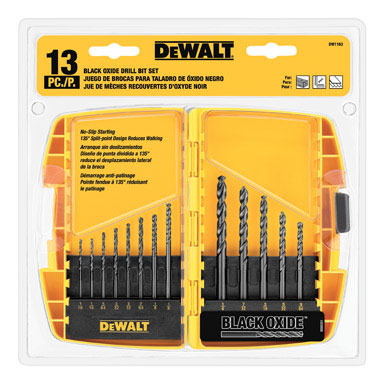 Drillbit Set Blk Ox 13pc