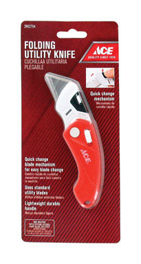 .TILITY KNIFE FLDNG RED