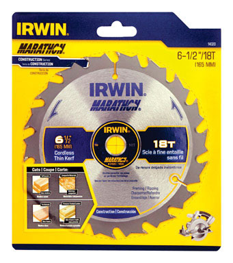 CIRC SAW BLADE 6-1/2"18T