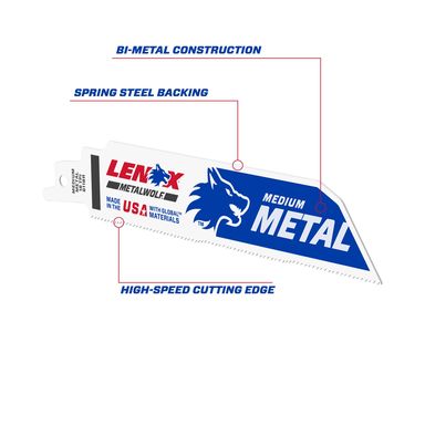 Recip 6" 18tpi Lazer 5pk
